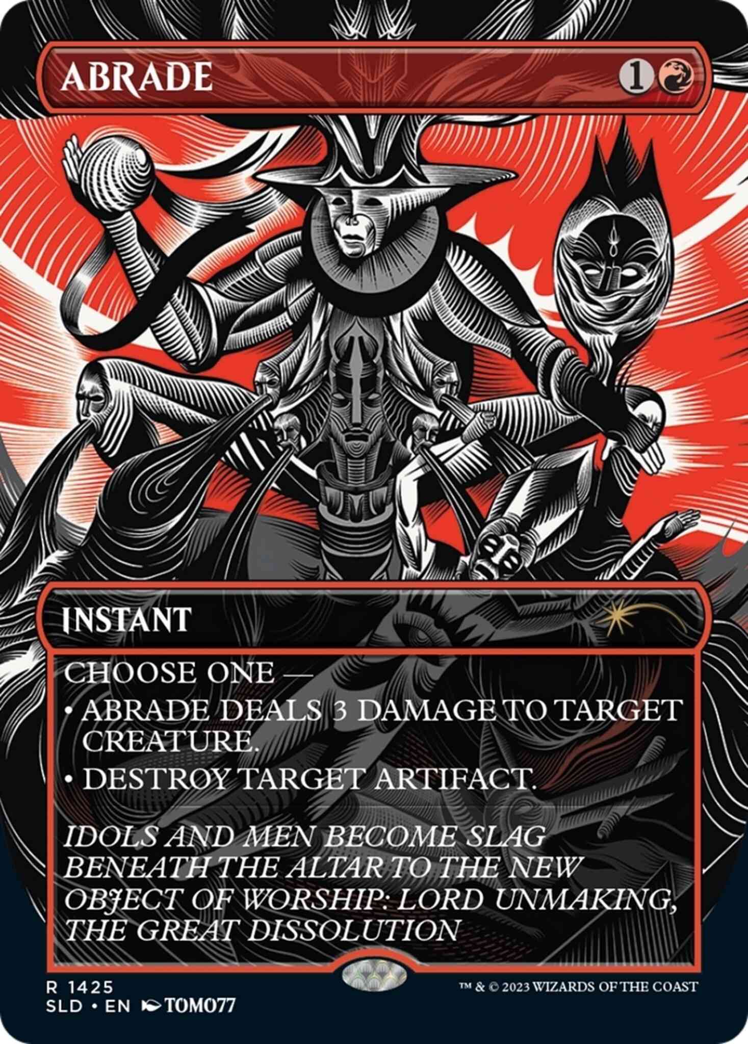 Abrade [1425] [Borderless] [Absolute Annihilation] [Secret Lair Drop] [Non-Foil]