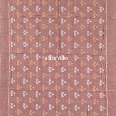 Blush Pink Odisha Ikat Sambalpuri Cotton Saree