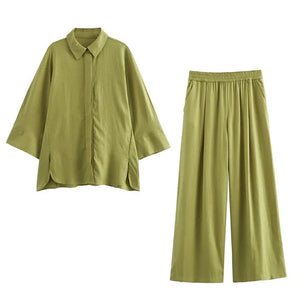 Bizo Summer 2 Pc Coord Set in Green