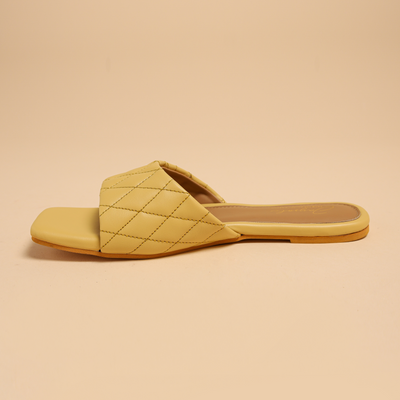 Summer Melon Quilted Slides