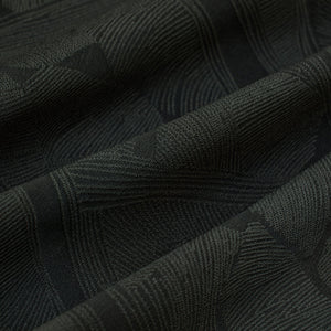 Dark Green Slim Fit Self-Design Shirt
