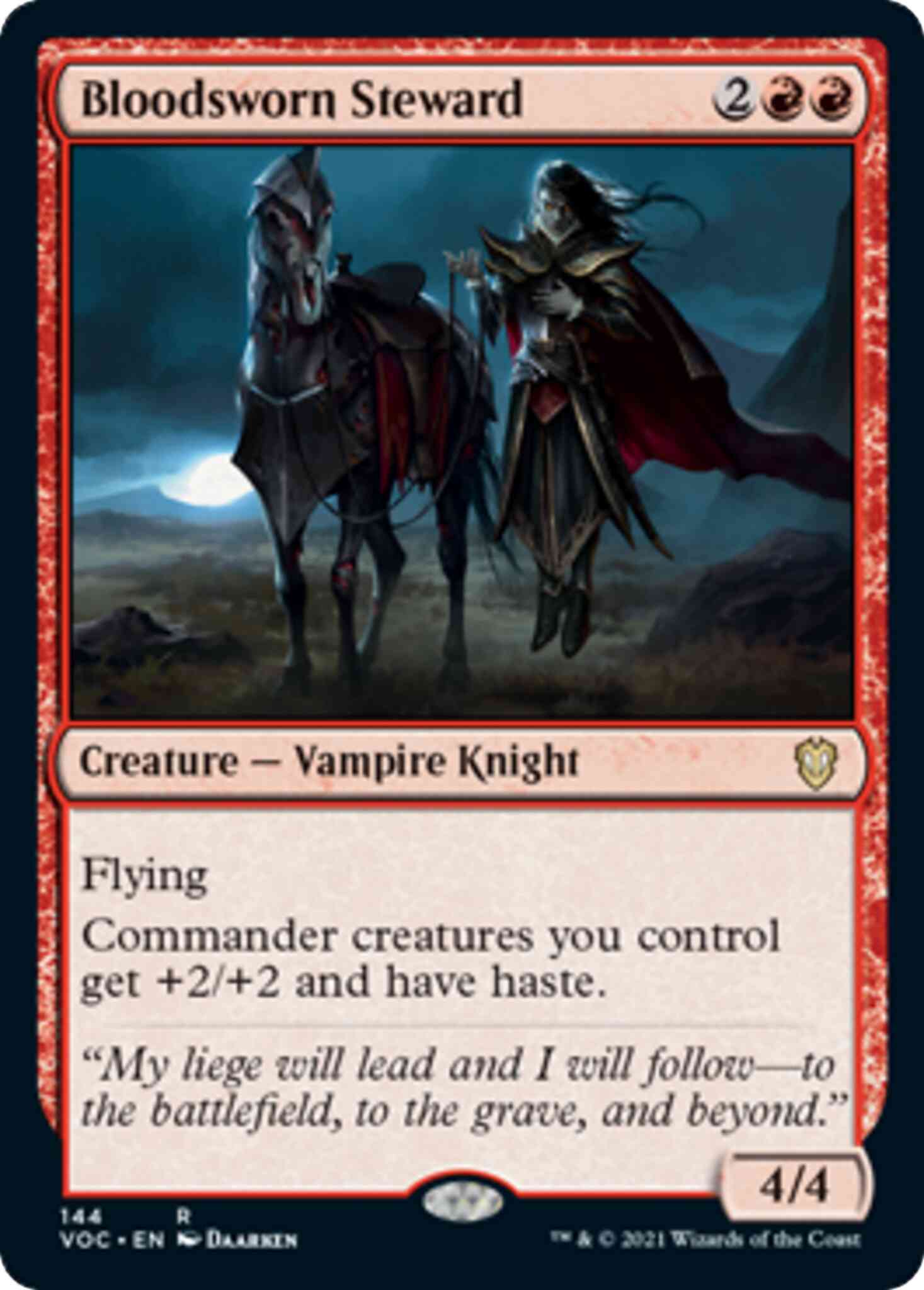Bloodsworn Steward [144] [Innistrad: Crimson Vow: Commander] [Non-Foil]