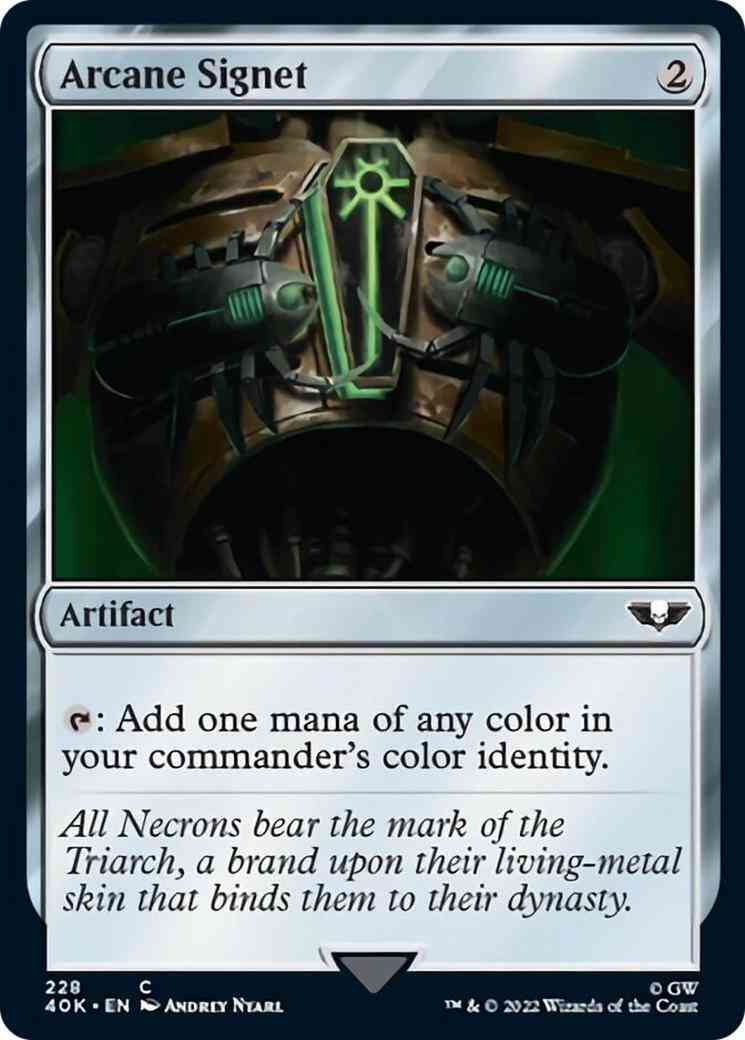 Arcane Signet [228] [Necrons] [Universes Beyond: Warhammer 40,000] [Non-Foil]