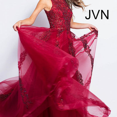 Tulle Sleeveless A-line Gown by Jovani 59046