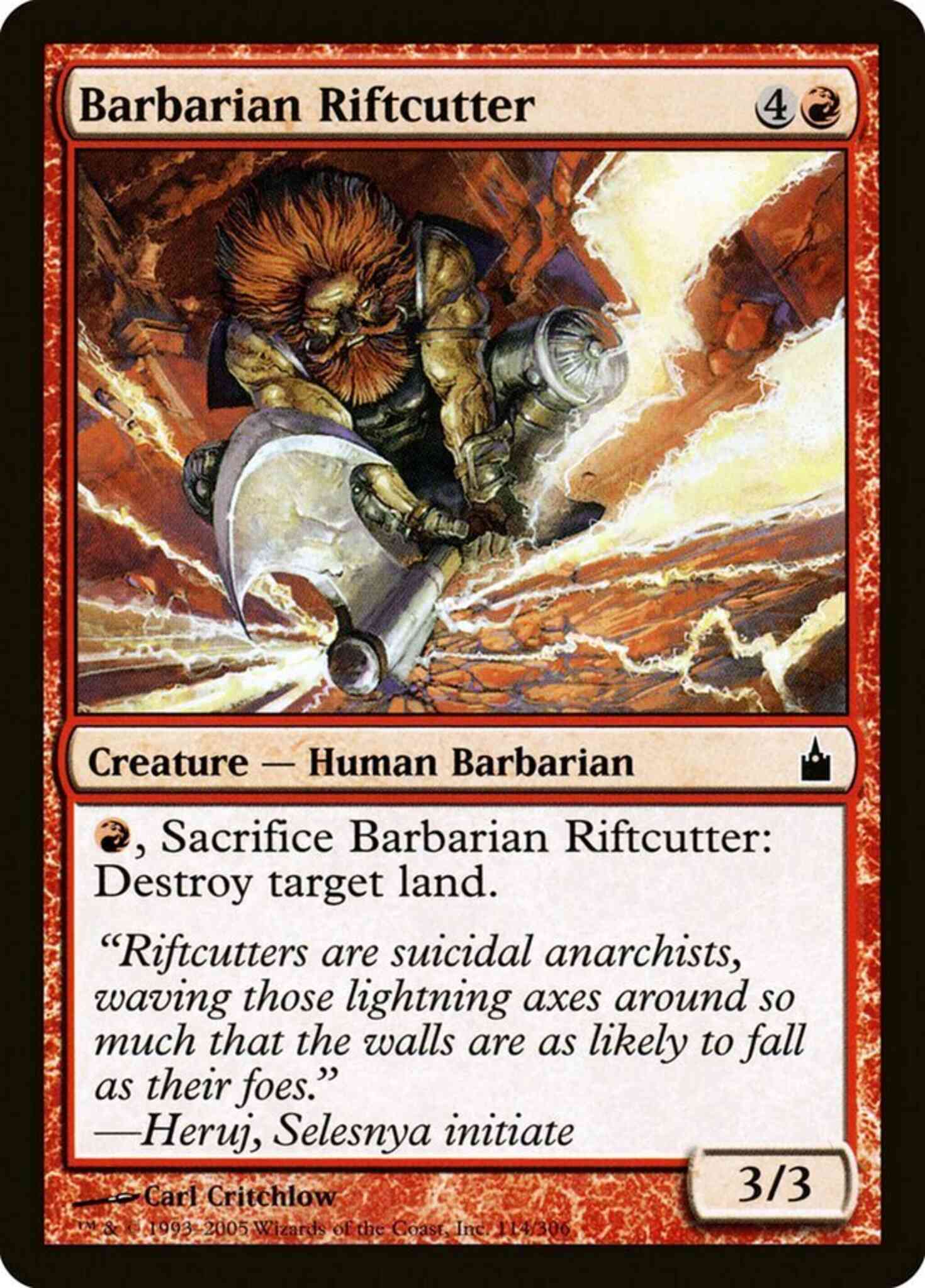 Barbarian Riftcutter [114] [Ravnica City Of Guilds] [Non-Foil]