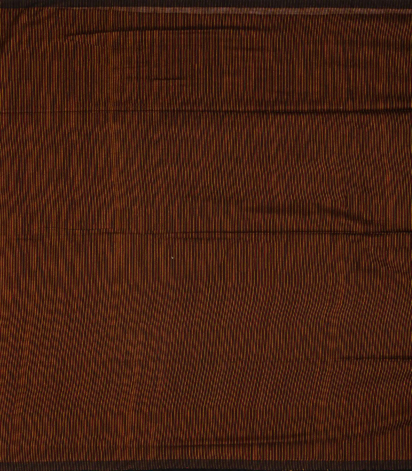 Black Handloom Bengal Cotton Saree With With Yellow and red buttis