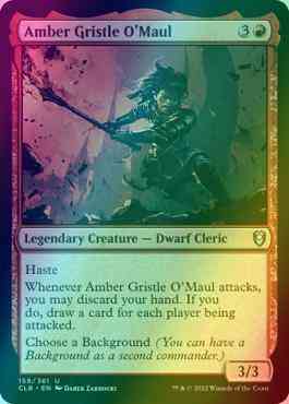 Amber Gristle O'Maul [159] [Commander Legends: Battle for Baldur's Gate] [Foil]