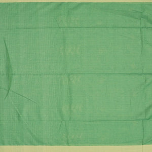 Pista Green Handloom Bengal Cotton Saree With Stripes & Buttas