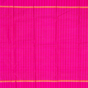 Mint Green Handloom Kanchipuram Korvai Silk Saree With Contrast Border