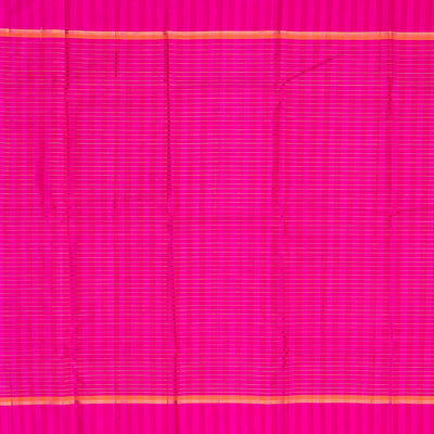 Mint Green Handloom Kanchipuram Korvai Silk Saree With Contrast Border