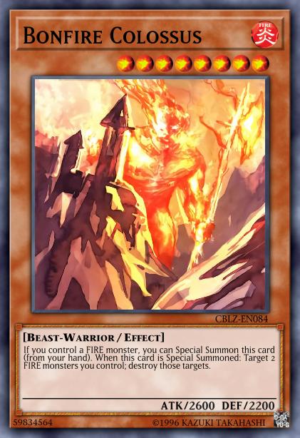 Bonfire Colossus - CBLZ-EN084 - Secret Rare - 1st Edition