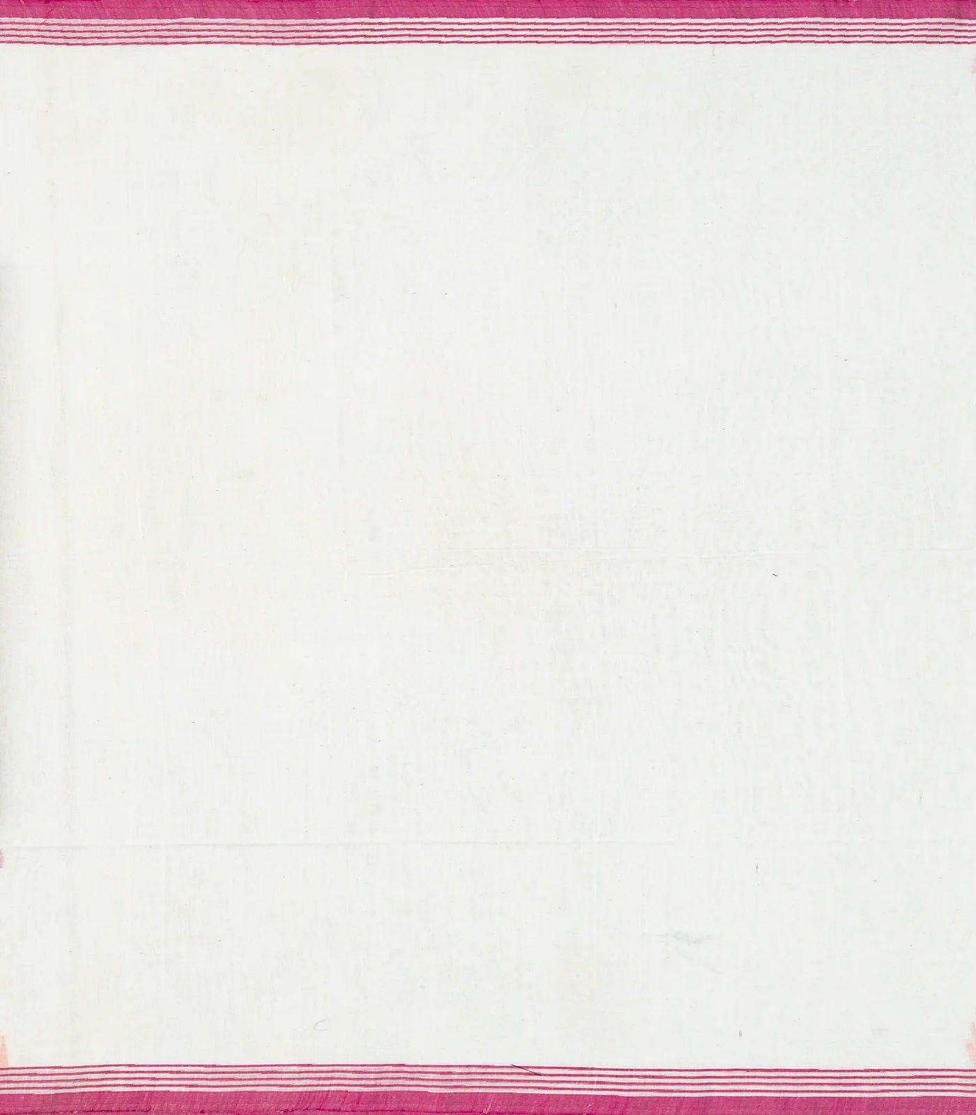 White Bengal Cotton Saree With Diamond Motifs