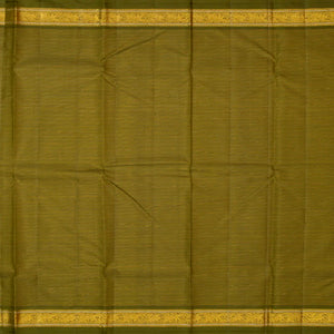 Light Green Handloom Kanchipuram Korvai Silk Saree With Stripes