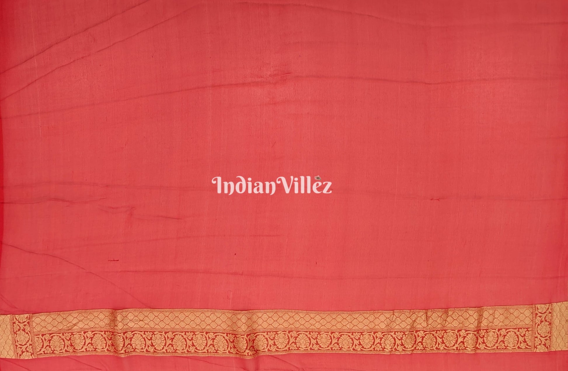 Red Pure Banarasi  Khaddi Georgette Saree