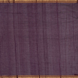 Magenta Handloom Kanchi Cotton Saree With Checks