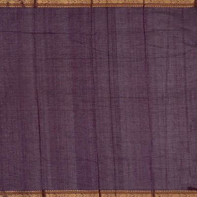 Magenta Handloom Kanchi Cotton Saree With Checks