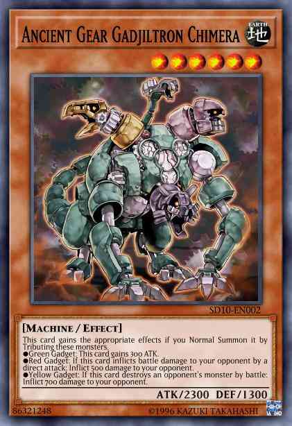 Ancient Gear Gadjiltron Chimera - SD10-EN002 - Common - 1st Edition