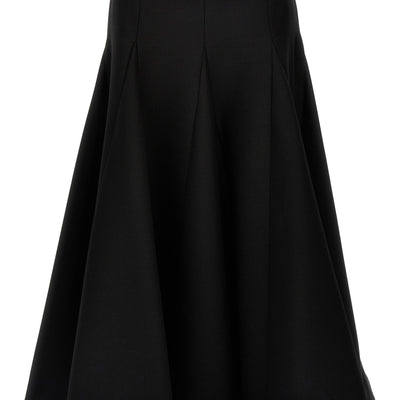 Valentino Garavani Solid Crepe Couture Valentino Skirt