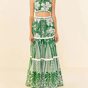 Athens Summer Bikini Set with Skirt - Resortwear