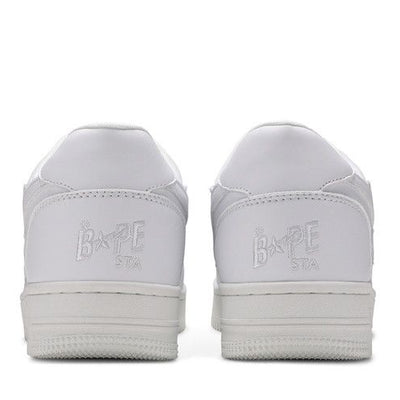 A Bathing Ape Bape Sta Low Patent White