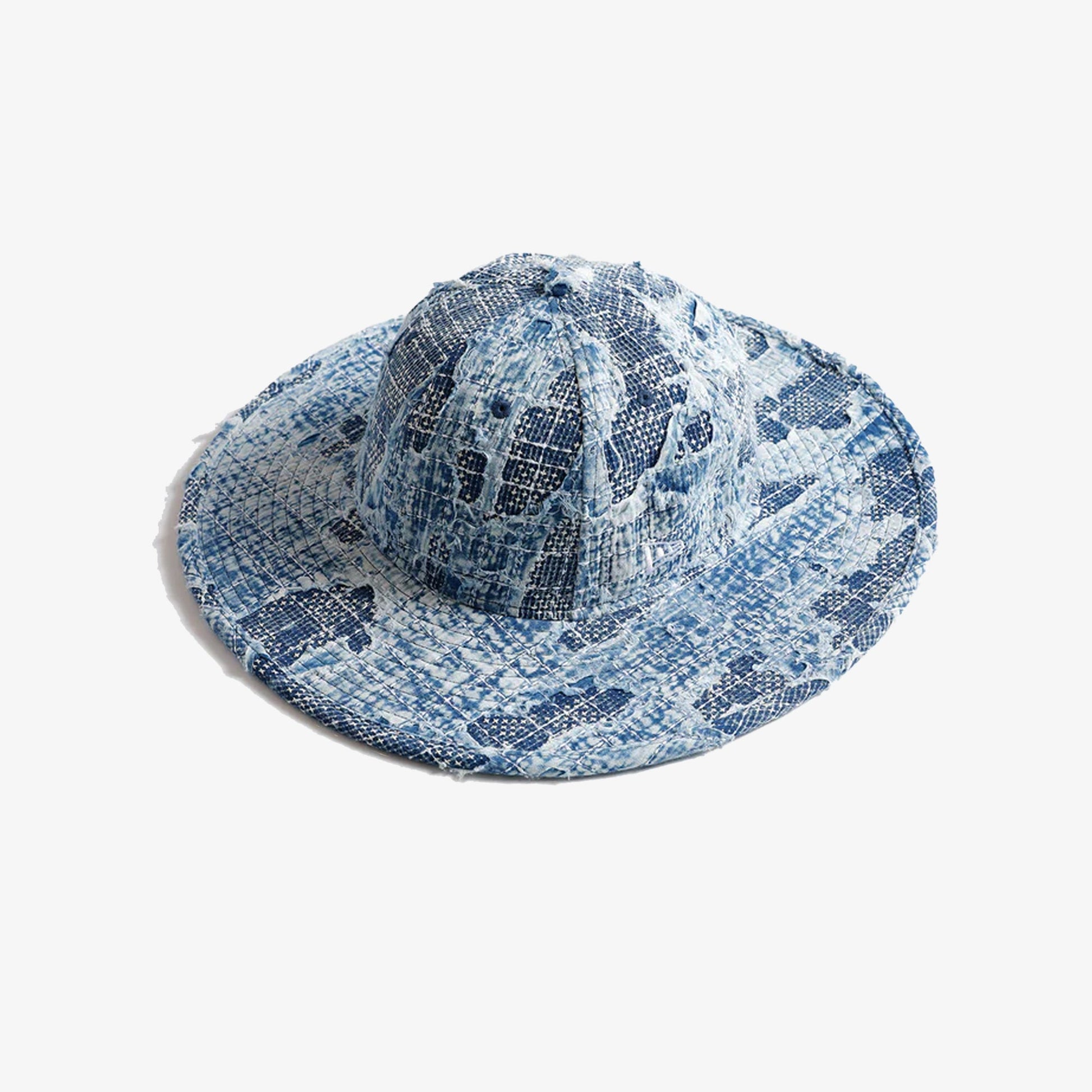 FDMTL | <NEWERA> FITTED LONG BRIM HAT { INDIGO