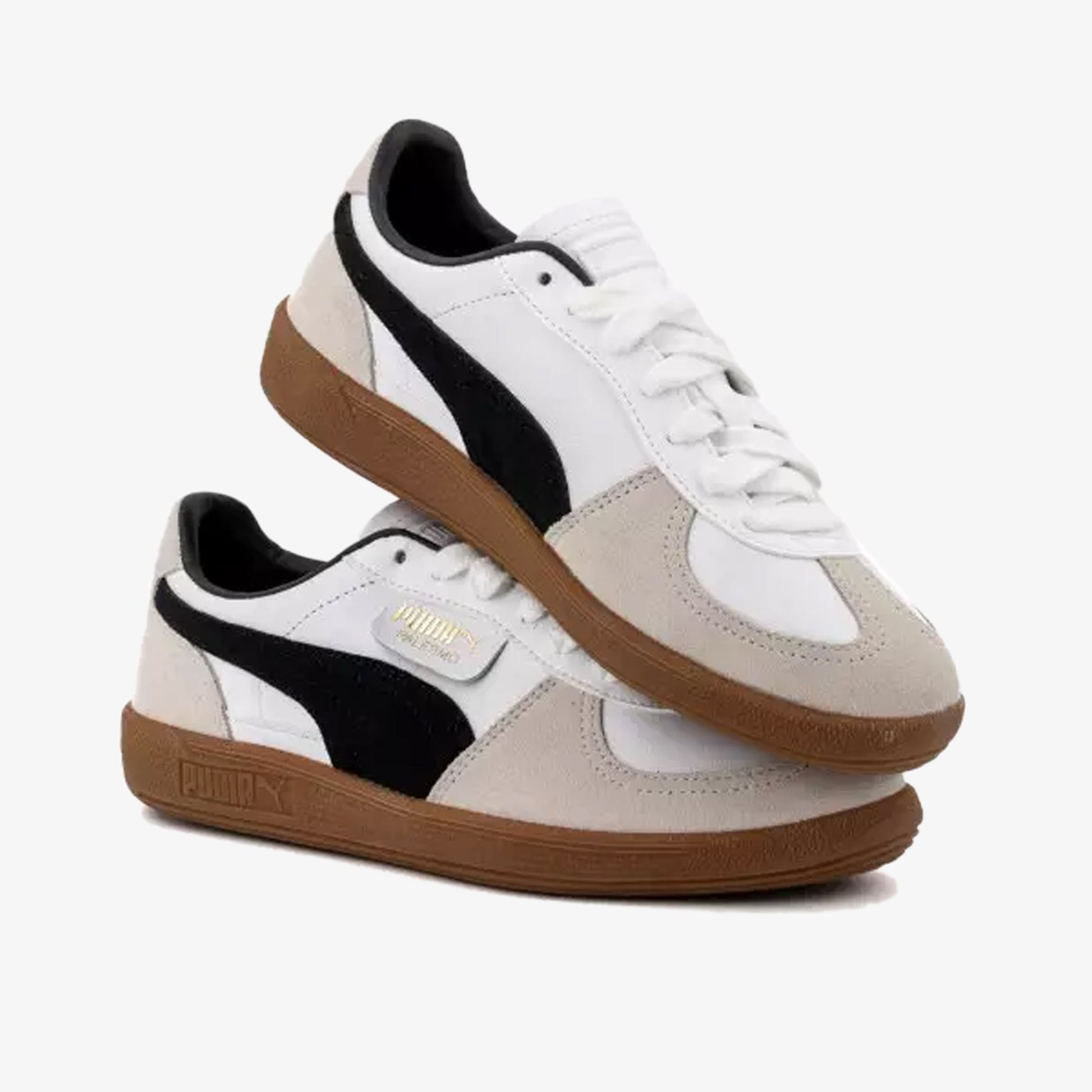 PUMA | PALERMO LTH { WHITE\VAPOR GRAY-GUM