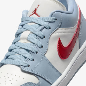 Jordan | AIR JORDAN 1 LOW  { SAIL/DUNE RED-BLUE GREY-WHITE