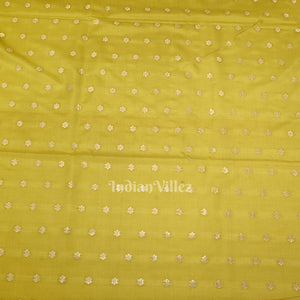 Mehendi Green Meenakari Pure Mashru Satin Silk Banarasi Saree