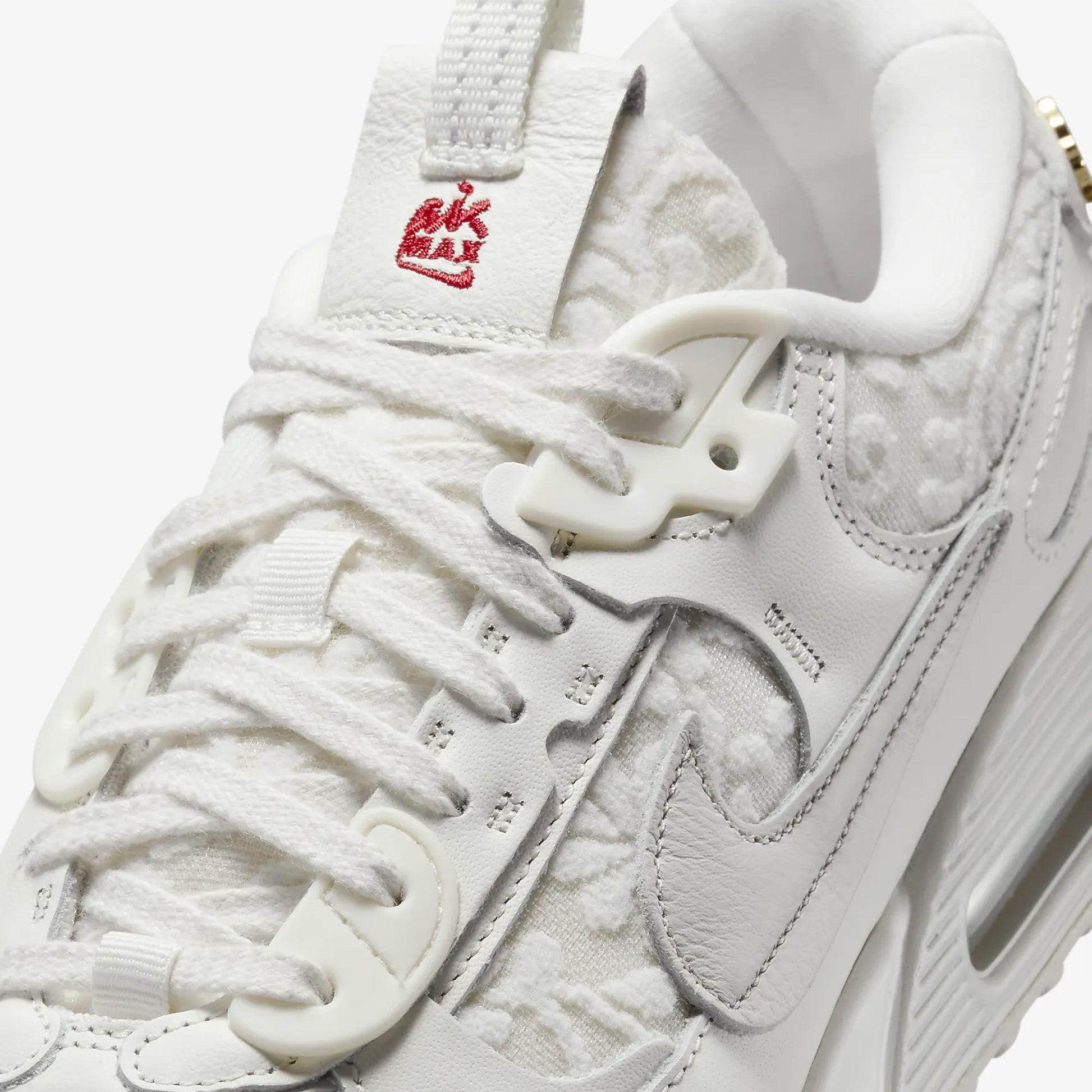 Nike | AIR MAX 90 FUTURA  { SAIL/LIGHT BONE-UNIVERSITY RED