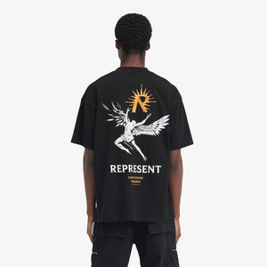 Represent | ICARUS T-SHIRT  { JET BLACK