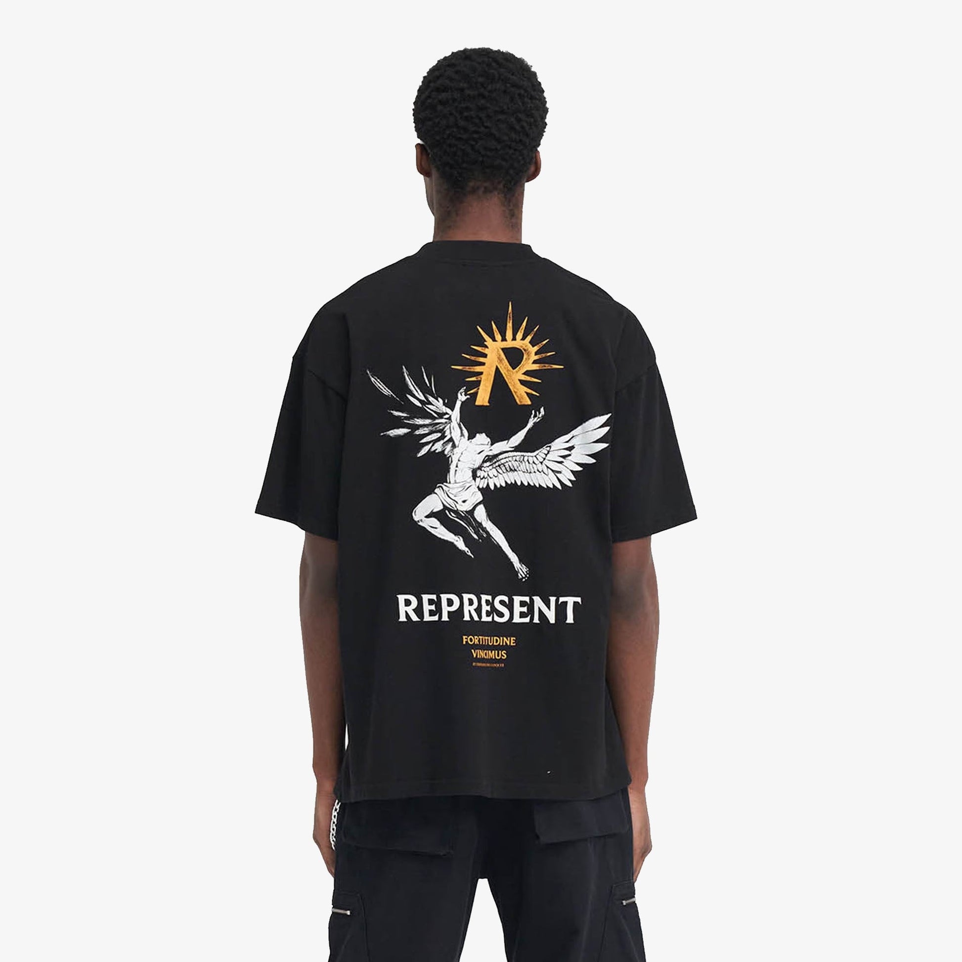 Represent | ICARUS T-SHIRT  { JET BLACK