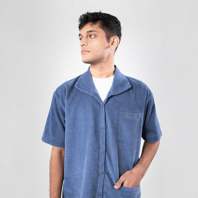SUPERKICKS | CORDUROY SHIRT { ESTATE BLUE