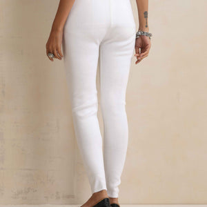 trueBrowns White Woollen Leggings