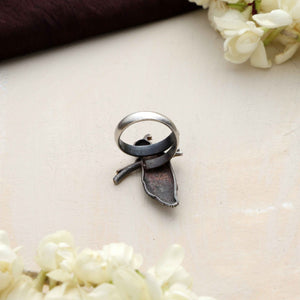 trueBrowns Silver Gold Tone Bird Ring