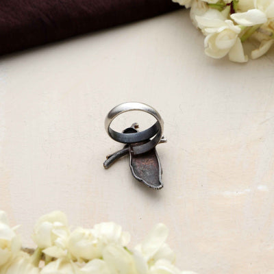 trueBrowns Silver Gold Tone Bird Ring