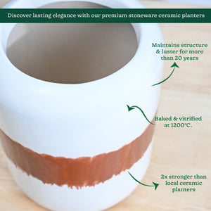 Twilight Clouds Ceramic Planter