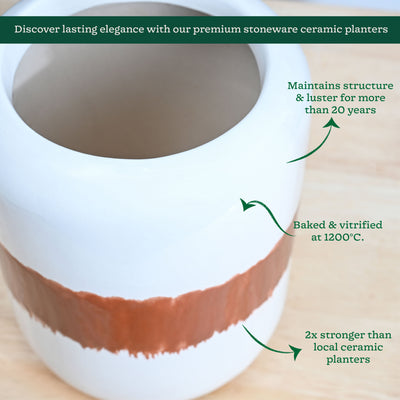 Twilight Clouds Ceramic Planter