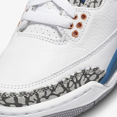 Jordan | AIR JORDAN 3 RETRO  { WHITE/TRUE BLUE