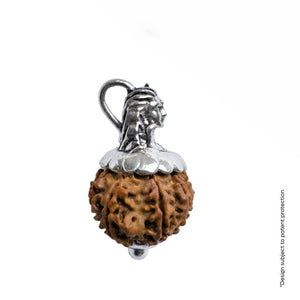 Adiyogi Pendant (12 Mukhi Nepali  Rudraksha) With Chain