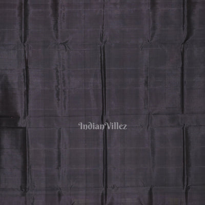 Black with Fish Motif Double Pallu Berhampuri Silk Saree