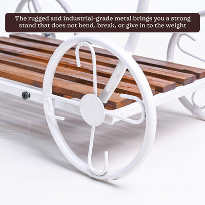 Flora on Wheels 2-Tier Plant Stand