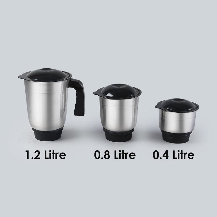 Vietri Mixer Grinder, 550W with 3 Anti-rust Stainless