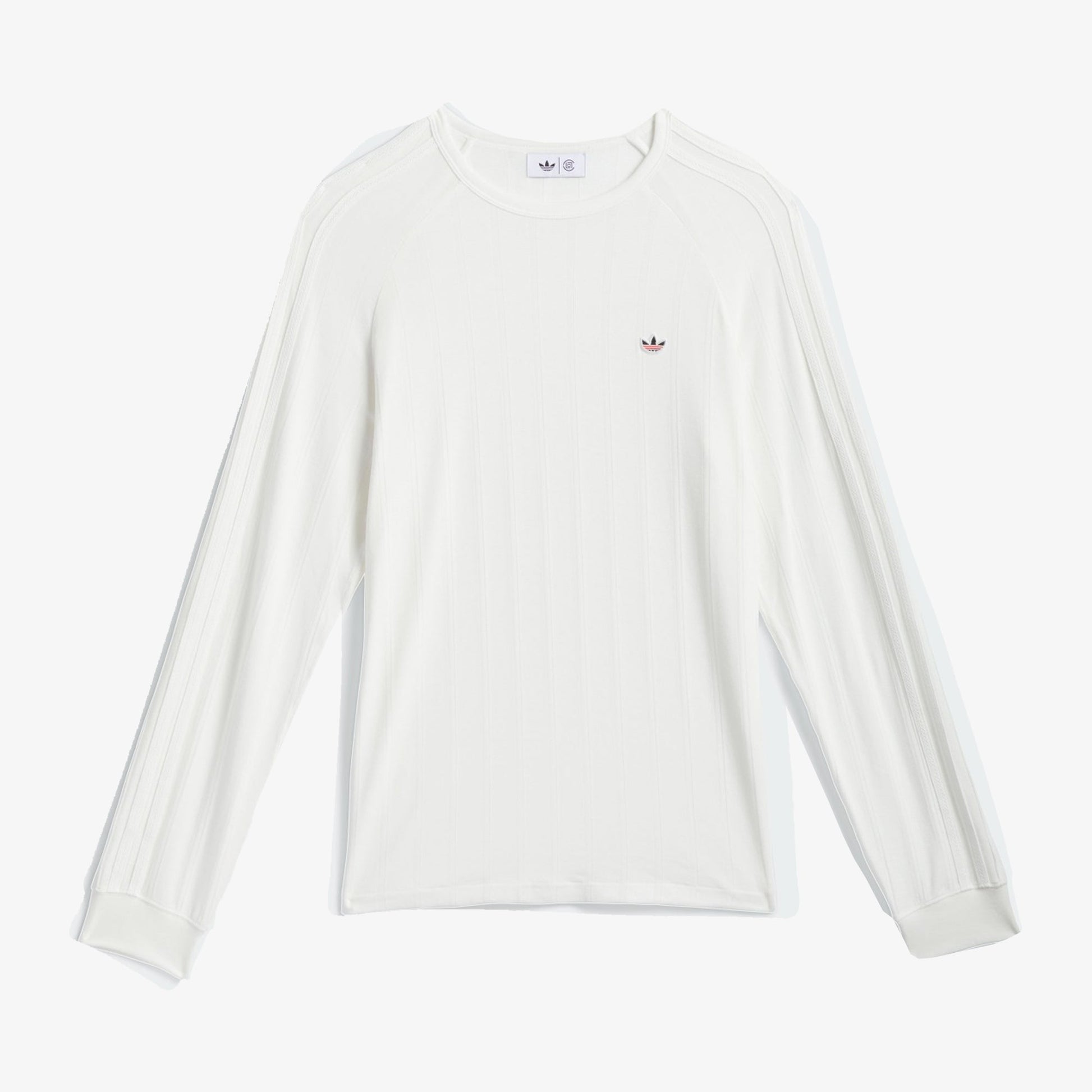 ADIDAS ORIGINALS | CLOT LONG SLEEVE RIBBED TEE BY EDISON CHEN { CORE WHITE/CORE WHITE