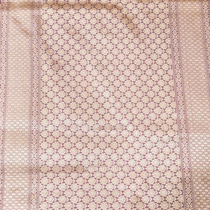 Magenta Meenakari Banarasi Katan Silk Saree