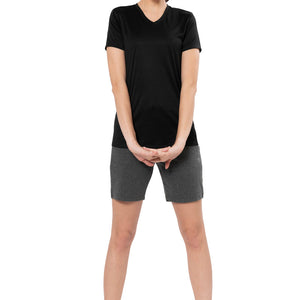 Energize Short Sleeve V-Neck Active T-Shirt - Jet Black