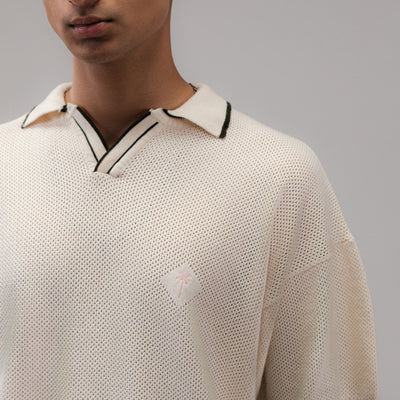 SUPERKICKS | POLO TEE { OFF WHITE