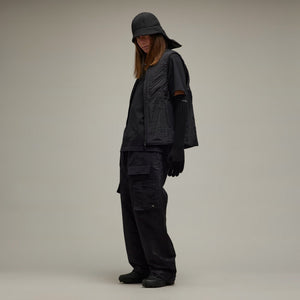Y-3 | LINED JACQUARD RIPSTOP PANTS  { BLACK