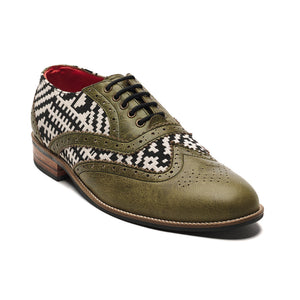 Texo Brogues Men – Olive