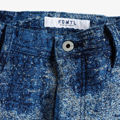 FDMTL | JACQUARD BORO PANTS RINSE - BORO { INDIGO