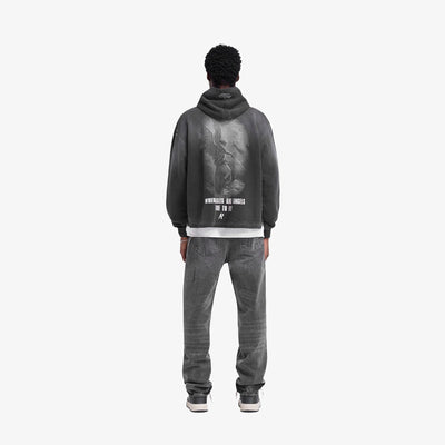 Represent | GODSPEED HOODIE { AGED BLACK